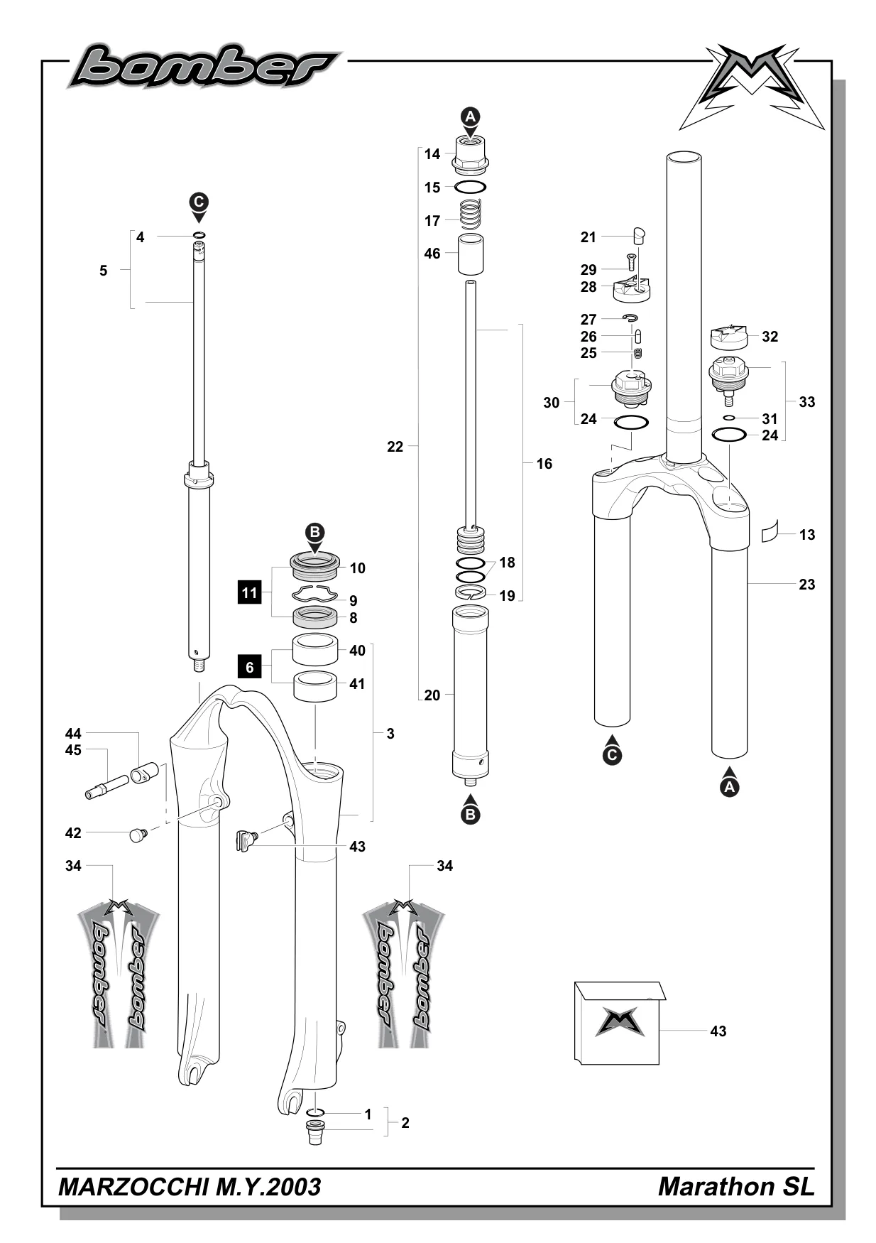 Exploded view — Marathon SL 2006