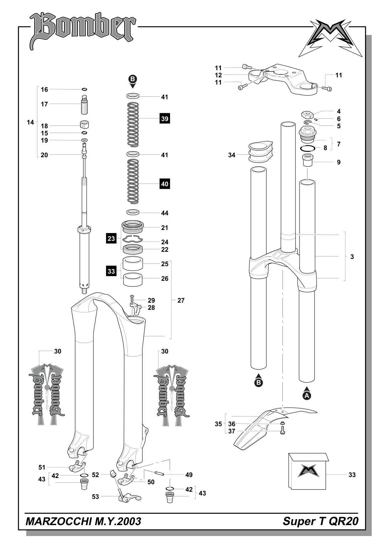 Exploded view — Super T 2003