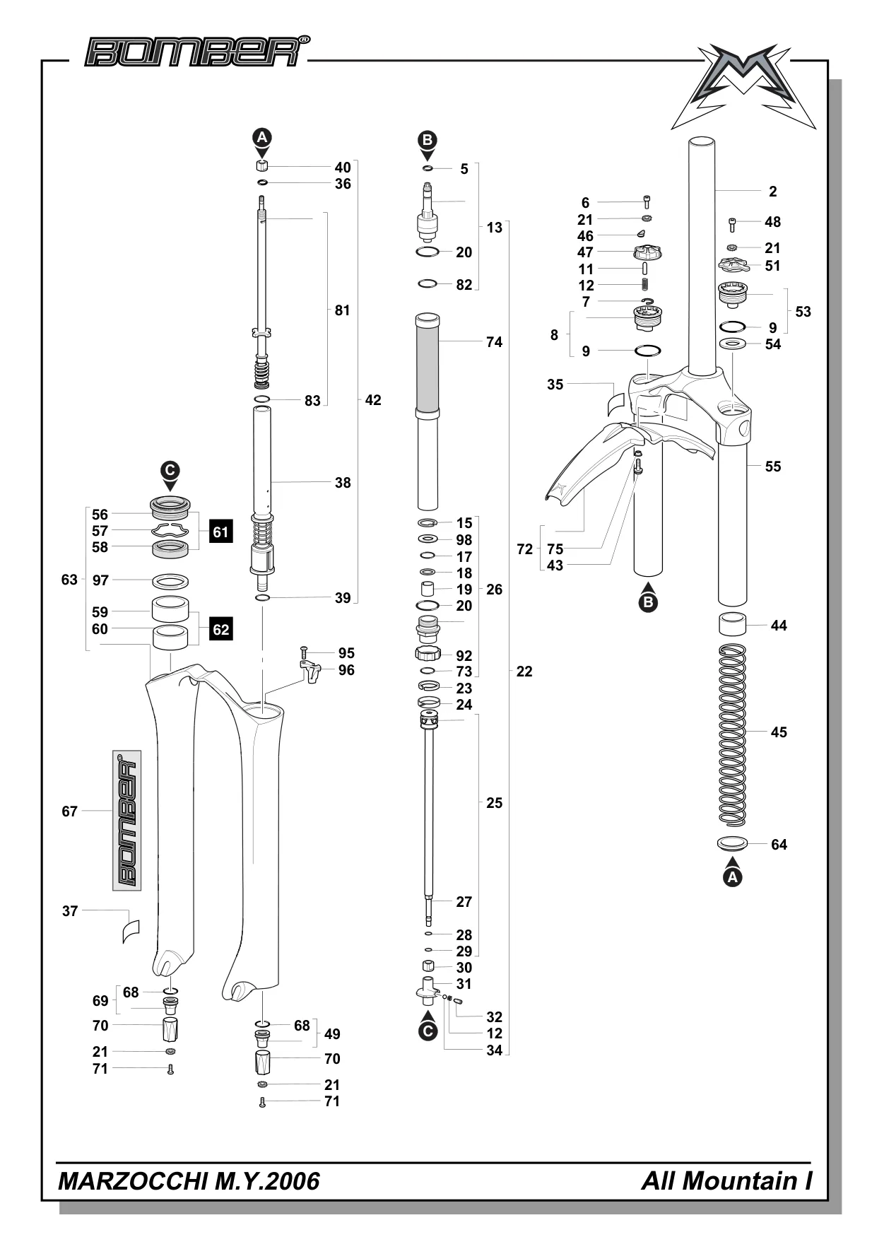 Exploded view — AM 1 2006