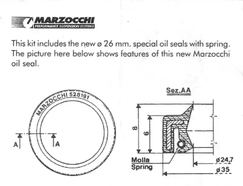 Marzocchi Full Repair Kit XCR 2