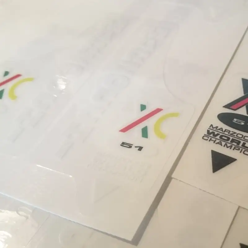 Sticker/Decals XC51 (white bg) (pair left/right)