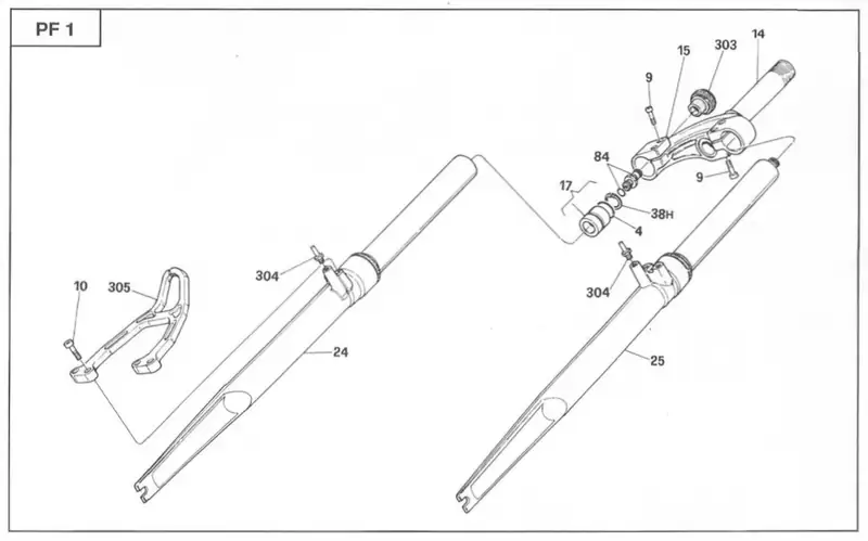 Marzocchi Full Repair Kit XC51 [original! NOS] (fits also in: TT10, XC100, XC150, MX100, XC300 etc.) 6