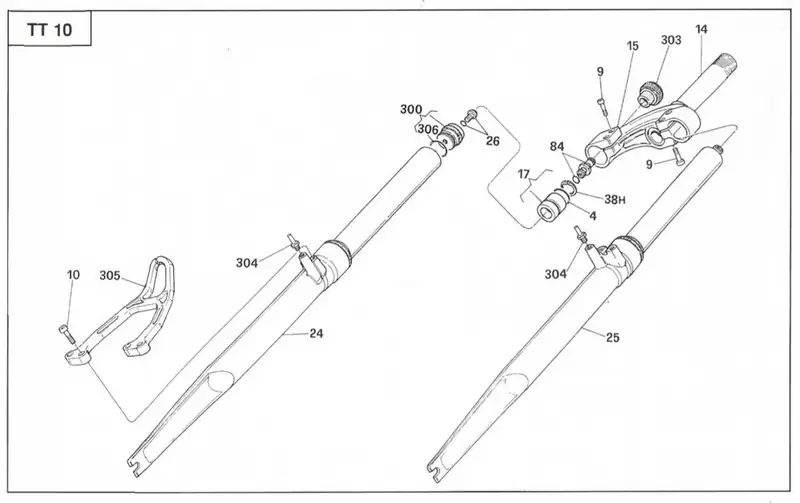 Marzocchi Full Repair Kit XC51 [original! NOS] (fits also in: TT10, XC100, XC150, MX100, XC300 etc.) 5