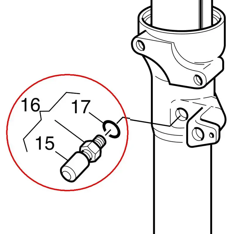 Marzocchi X-Fly / Superfly Air Valve Replacement (blue) 3