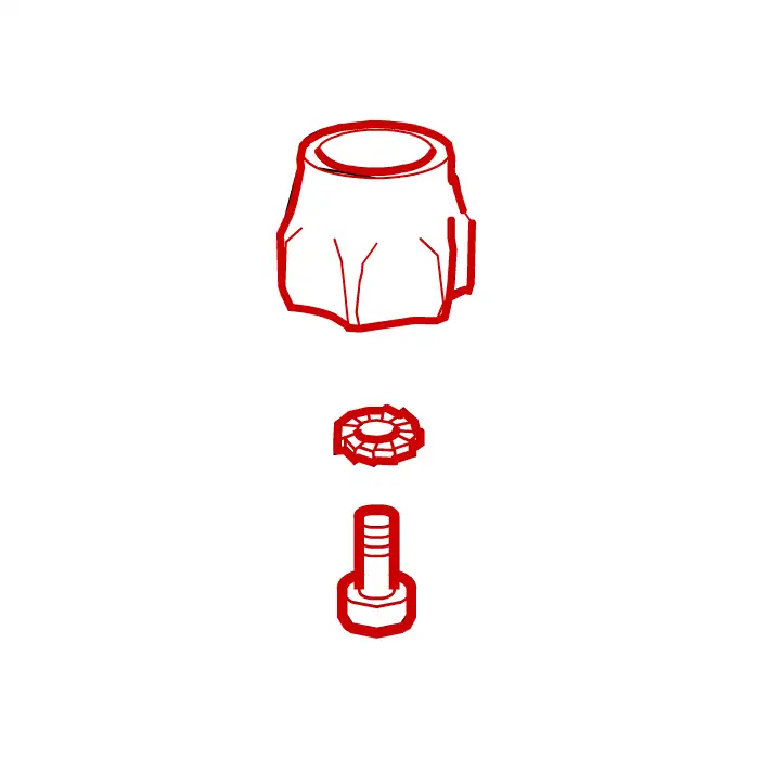 Marzocchi 66 / 888 / 4x / Z1 / 66 Lower Compression Knob RC2 red 8501378 (2006-2009) - IN STOCK NOW!! 4