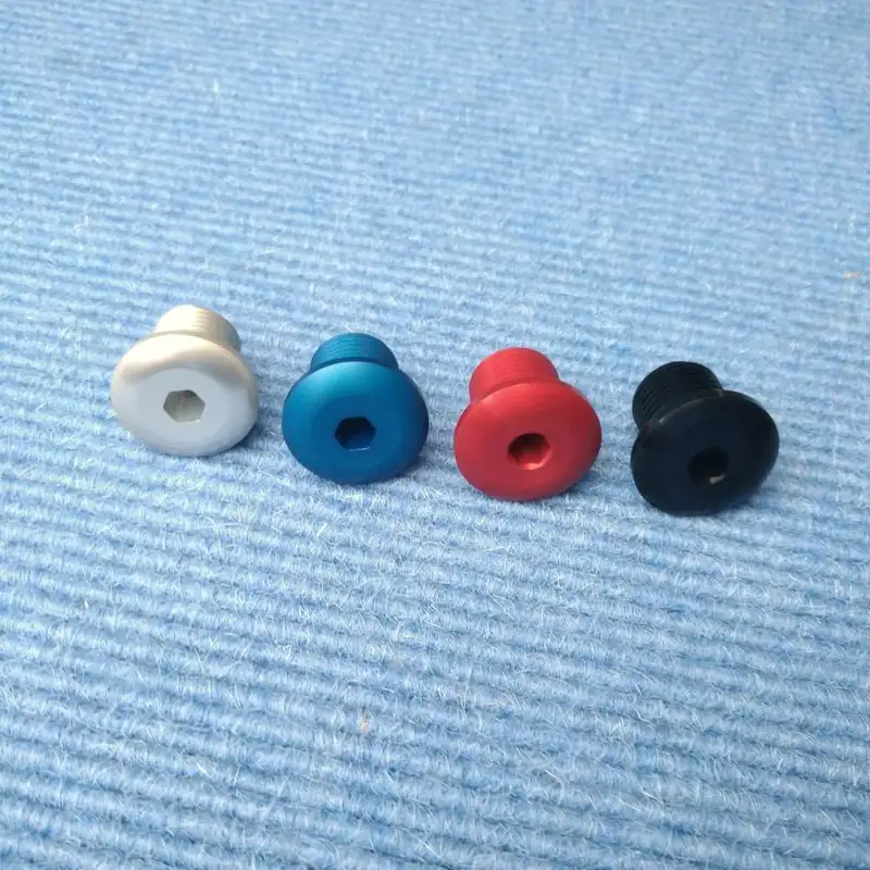 Marzocchi Fork thru 20mm single AXLE SCREW M16 x 1,5 - black / silver / red / blue