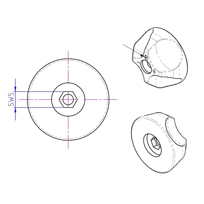 Marzocchi 888 TOP COMPRESSION (C) or REBOUND (R) Knob golden 549069 & 549070 (2004-2005+) - IN STOCK NOW!! 3