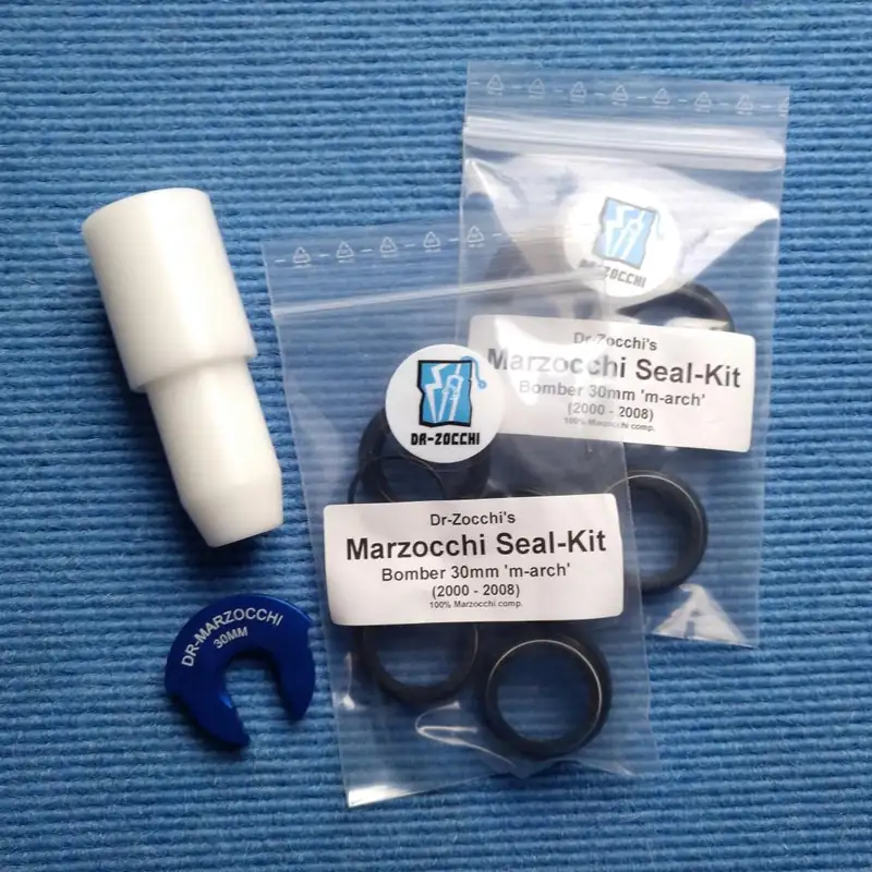 Dr-Zocchi Service KIT 'SEALS & TOOLS' for all Marzocchi 30mm m-arch Forks like SHIVER SC ... - SAVE 30%!!