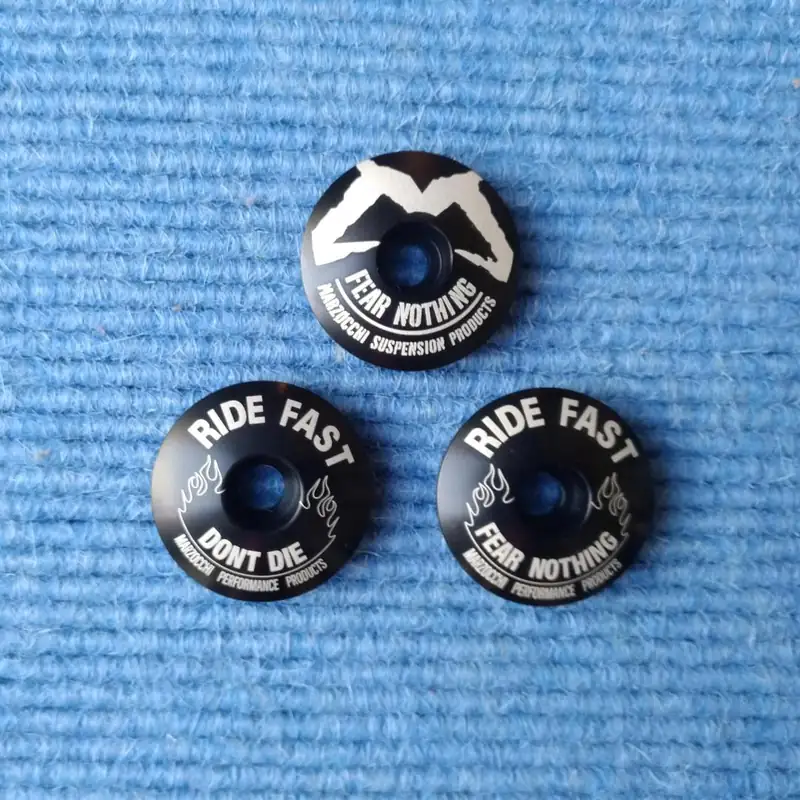 Marzocchi Ahead Cap 'RIDE FAST - FEAR NOTHING' 1 1/8" used by Josh Bender (Limited Edition) - IN STOCK NOW!! 6