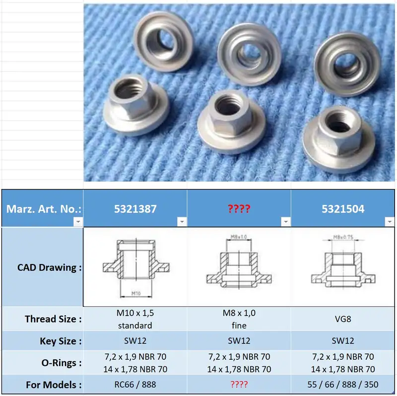 Marzocchi Bomber Foot Nut 66 / 888 (2006+) – 5321387 –  IN STOCK NOW!! 2