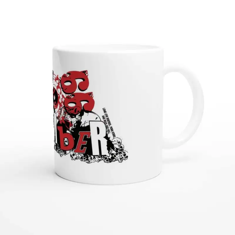 Dr-Zocchi’s White 11oz Ceramic Good Morning Bike Shop Mug - Motive '44 Series - Vampire Empire' 3