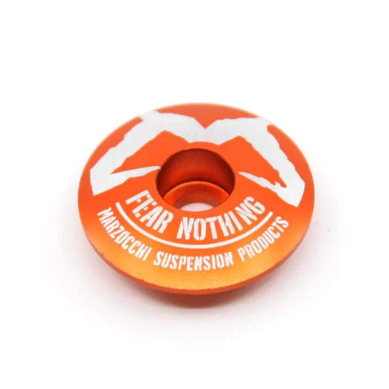 Marzocchi Ahead Cap 'Fear Nothing' 1 1/8" (orange)