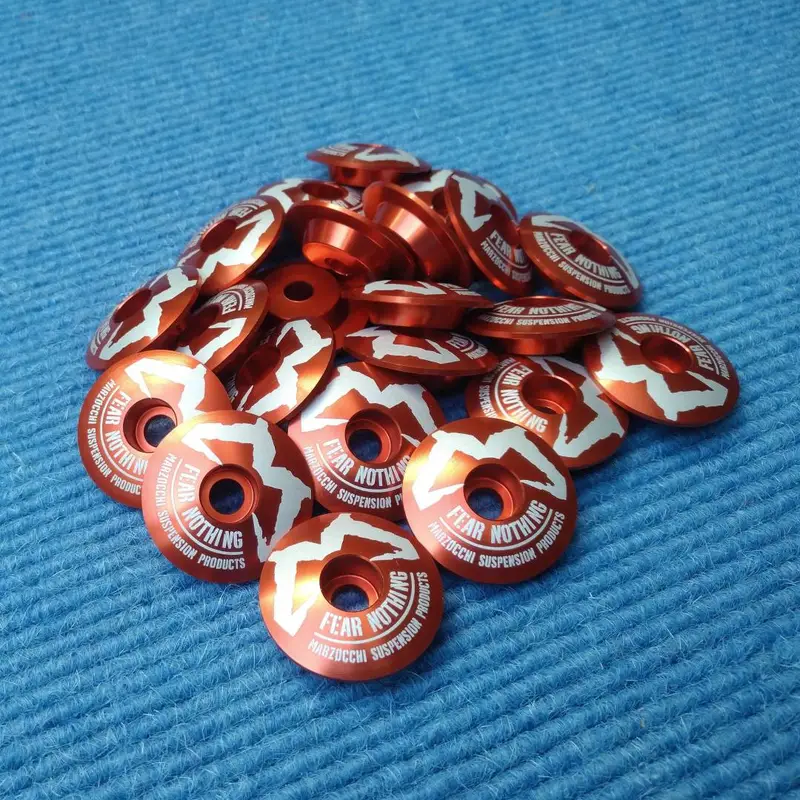 Marzocchi Ahead Cap 'Fear Nothing' 1 1/8" (orange) 2