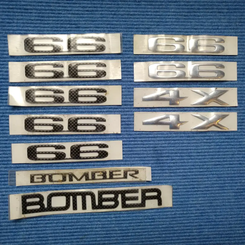 3D Chrom & Carbon Stickers - Lot