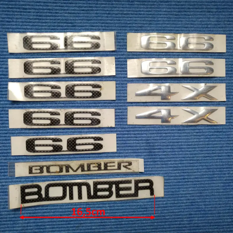 3D Chrom & Carbon Stickers - Lot 2