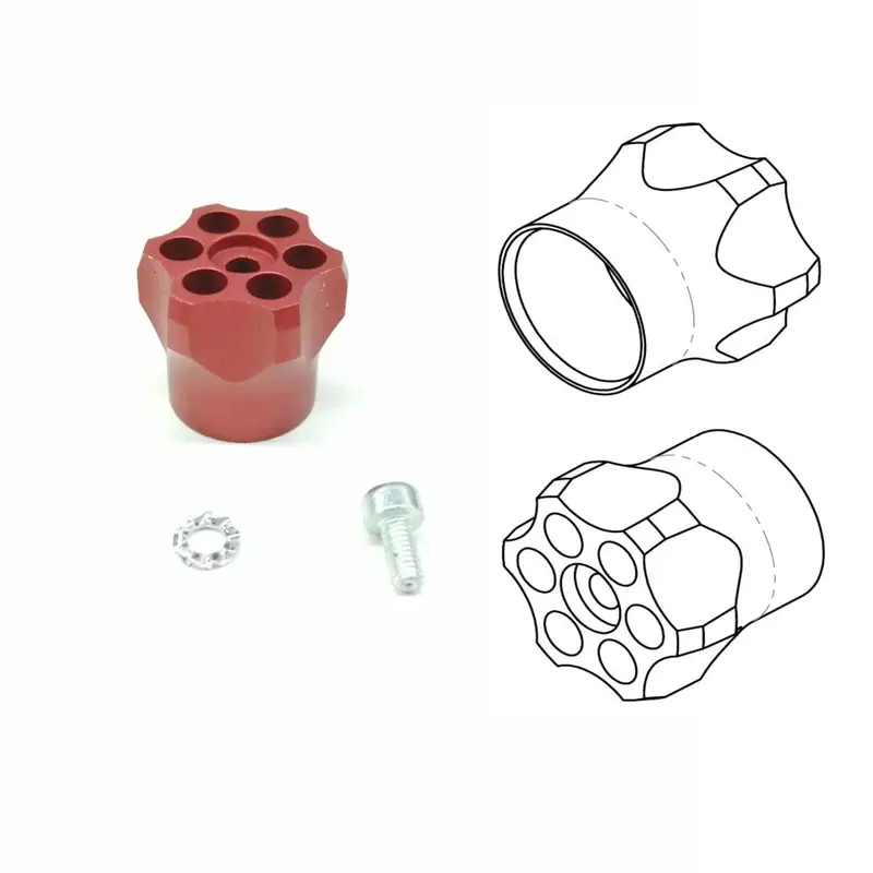 Marzocchi 66 / 888 / 4x / Z1 / 66 Lower Compression Knob RC2 red 8501378 (2006-2009) - IN STOCK NOW!!