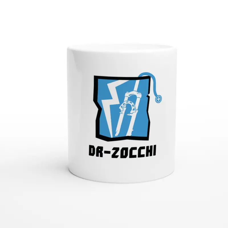 Dr-Zocchi's White 11oz Ceramic Good Morning Bike Shop Mug - Motive Dr-Zocchi 2